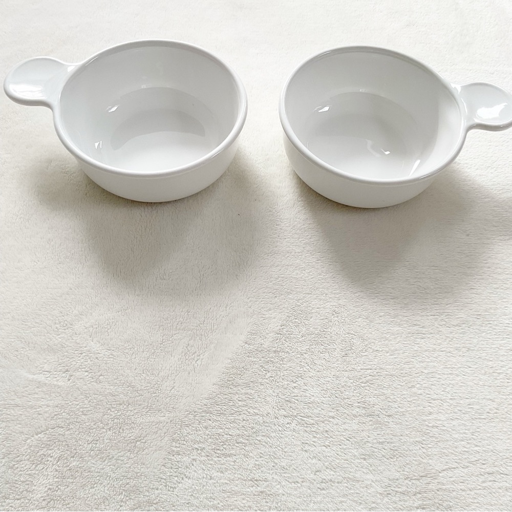 Vintage CorningWare Grab-It Bowls P-150-B White Pyroceram Set of 2 USA - Picture 3 of 12